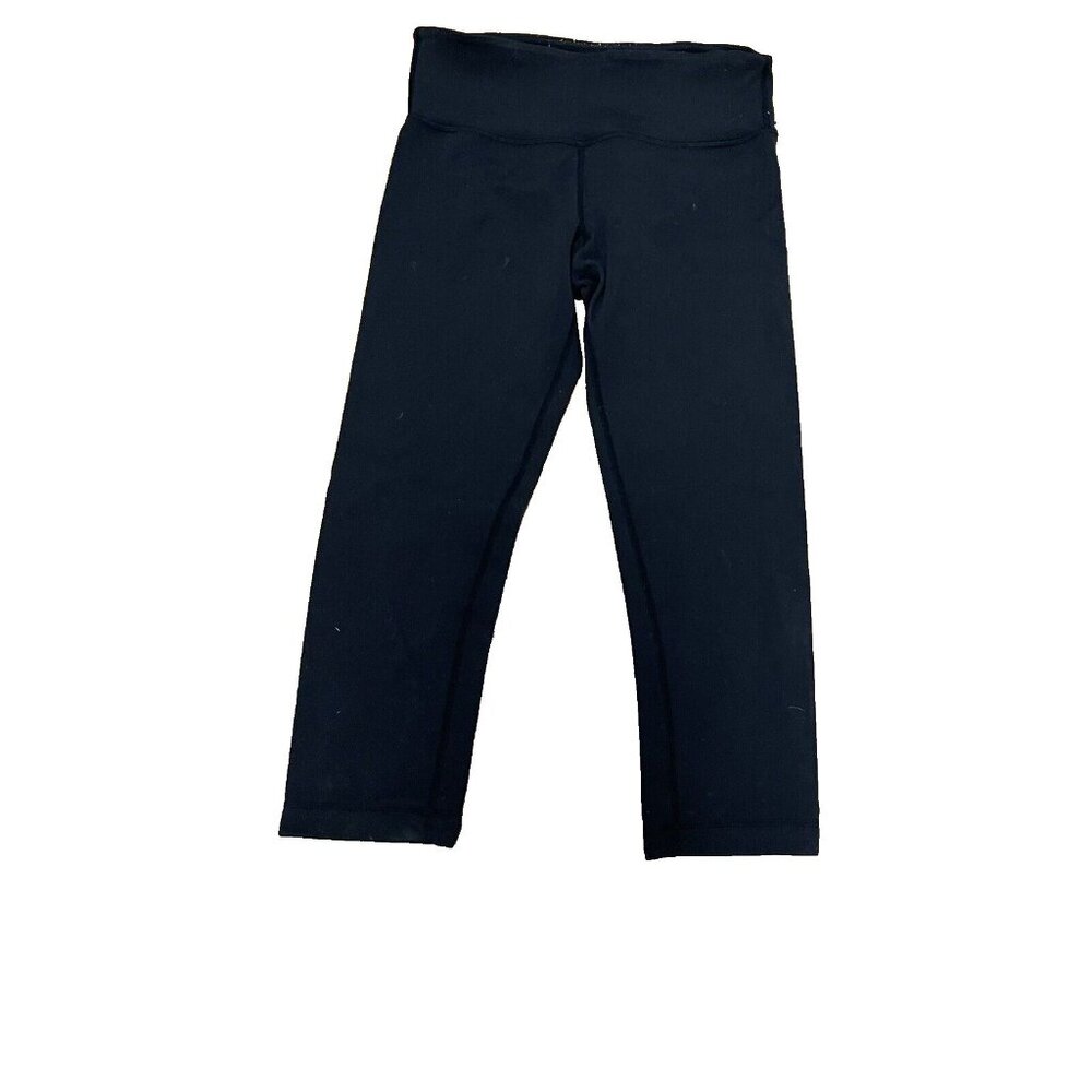 Lululemon Wunder Under Black Cropped Yoga Leggings Size 4 small Pants